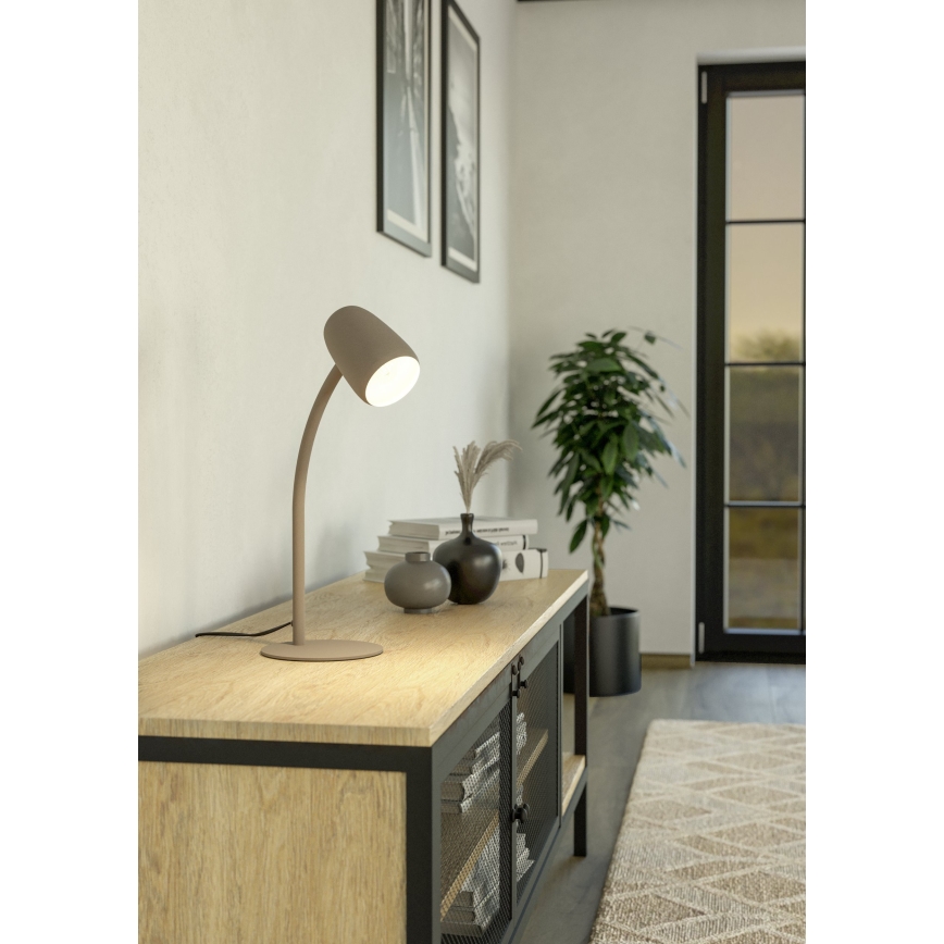 Eglo - Lámpara de mesa 1xE14/18W/230V color crema