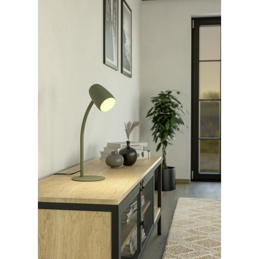 Eglo - Lámpara de mesa 1xE14/18W/230V verde