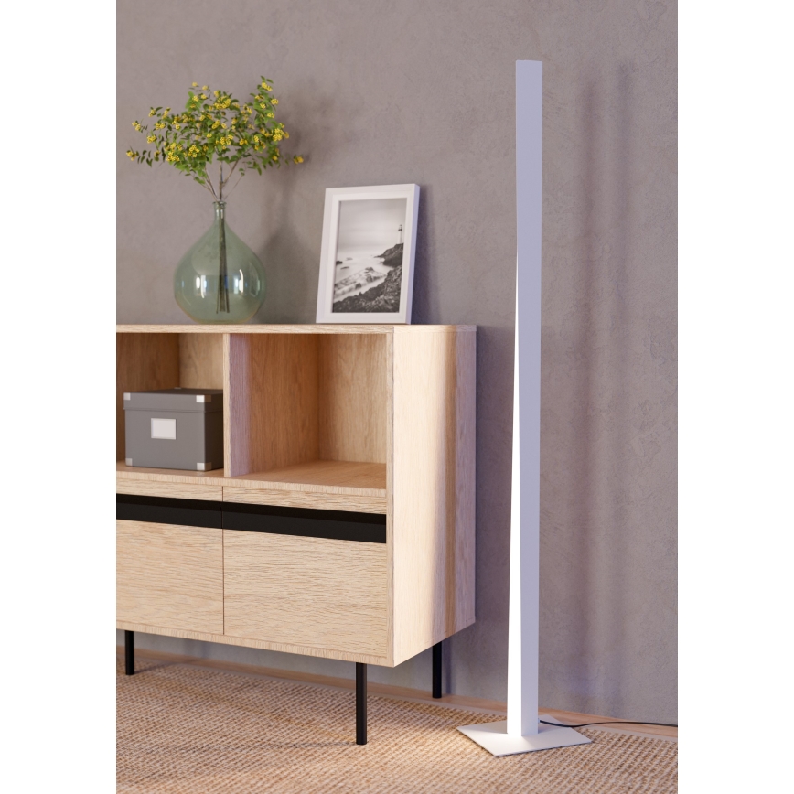 Eglo - Lámpara de pie regulable LED RGBW, LED/10,5W/230V + LED/15,2W, gris