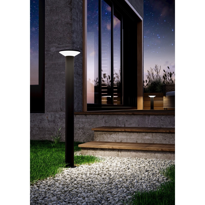 Eglo - Lámpara exterior LED 10W/230V 35 cm IP44 negra