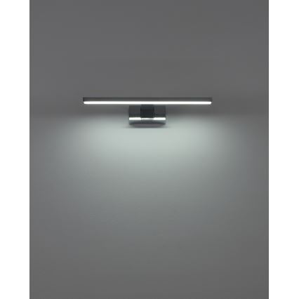 Eglo - Aplique LED para espejo de baño, 7 W, 230 V, 3000/4000/6500 K, 40 cm, IP44, cromo brillante