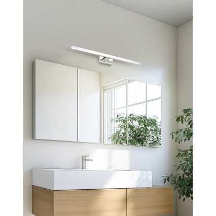 Eglo - Aplique LED para espejo de baño LED/10W/230V 3000/4000/6500K 60 cm IP44 cromo brillante