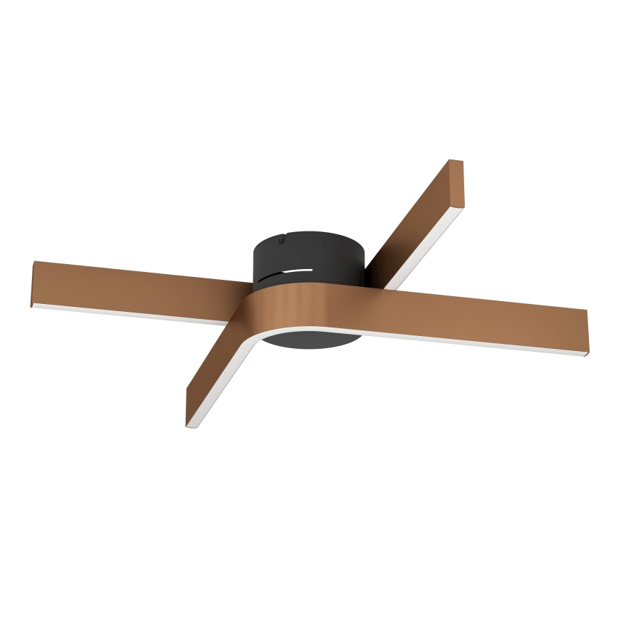 Eglo - Luminaria de techo LED RGBW regulable 2xLED/18W/230V 2700-6500K cobre/negro