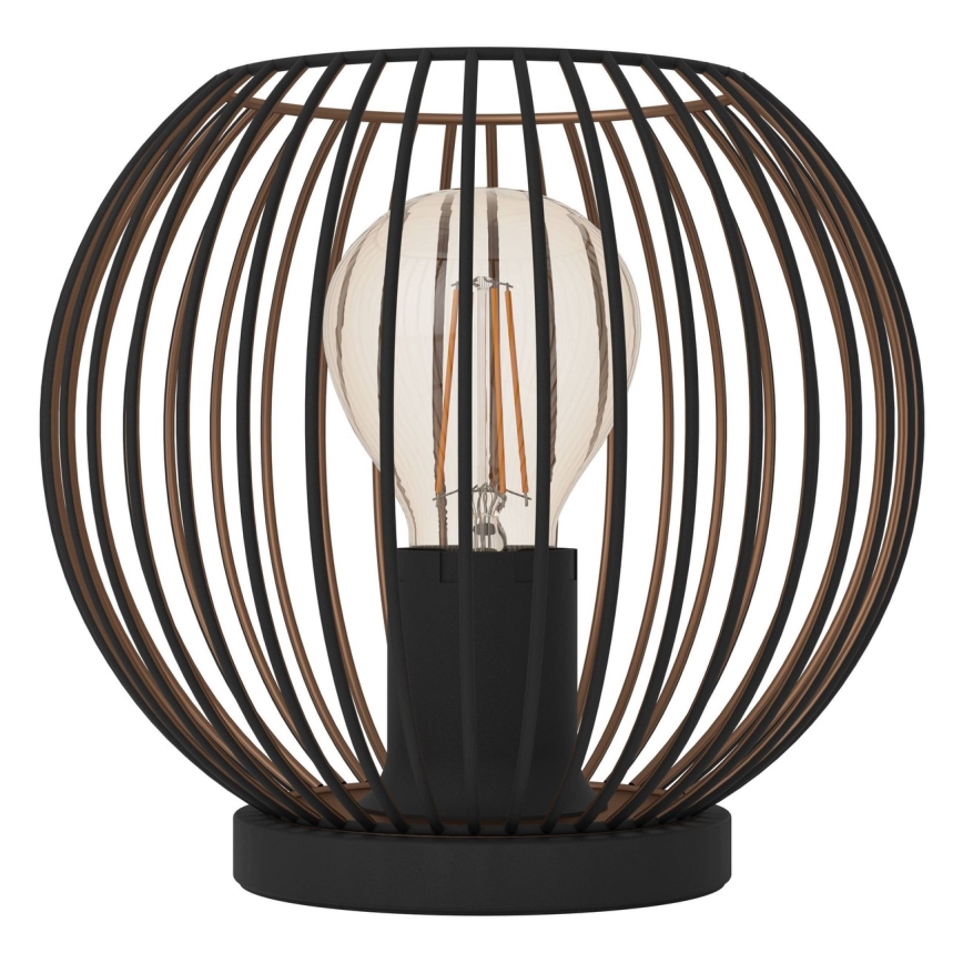 Eglo - Lámpara de mesa 1xE27/60W/230V negra