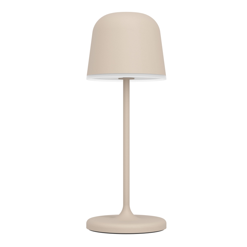 Eglo - Lámpara de mesa LED táctil recargable y regulable para exterior LED/1,8W/5V 2500/3000/4000K 2500 mAh IP54 color crema