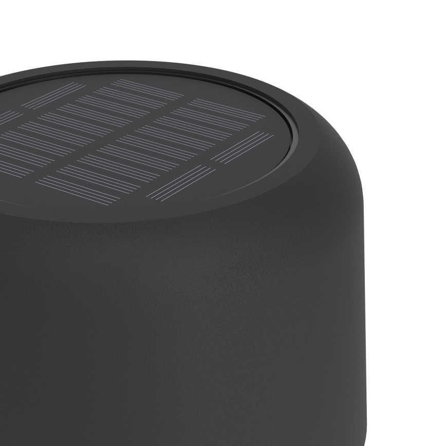 Eglo - Lámpara de pie LED solar recargable con control táctil LED/2,8W/3,7V 1800 mAh IP44 negra