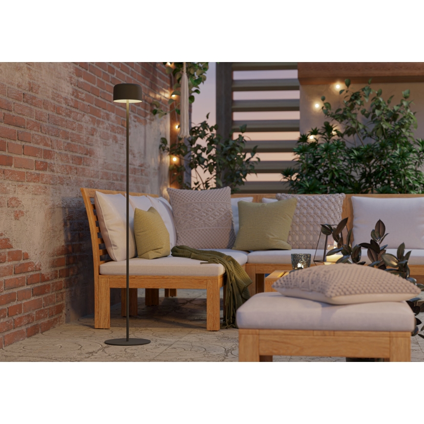 Eglo - Lámpara de pie solar recargable LED con sensor táctil LED/2,8W/3,7V 1800 mAh IP44 verde