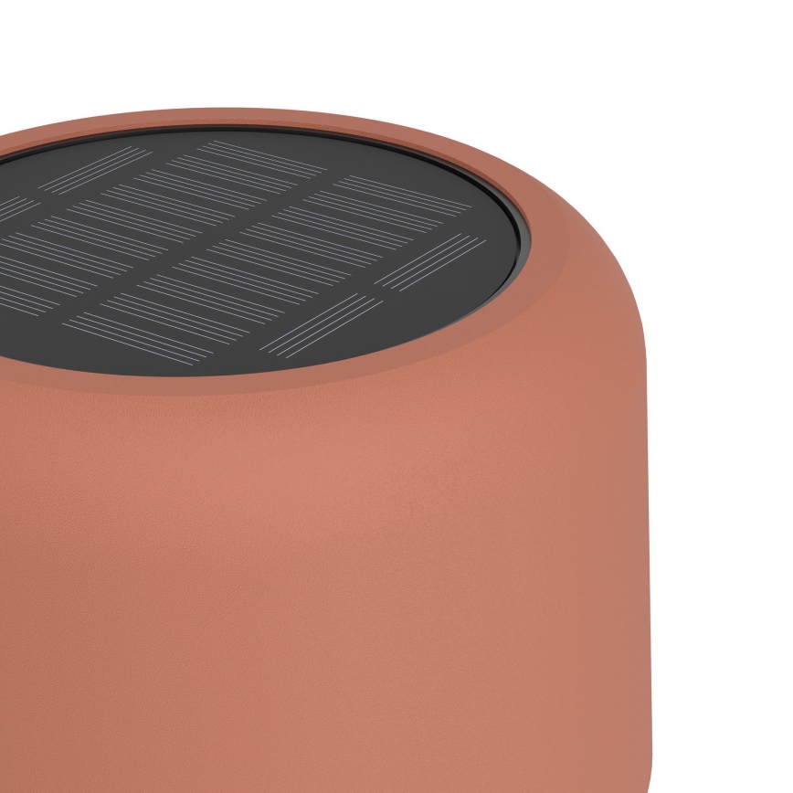 Eglo - Lámpara de pie solar recargable táctil LED/2,8W/3,7V 1800 mAh IP44 naranja