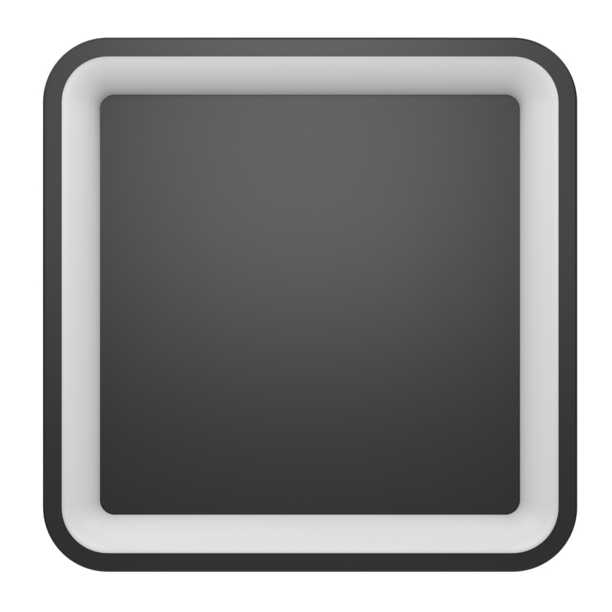 Eglo - Plafón LED RGBW regulable LED/20W/230V 2700-6500K 35x35 cm negro