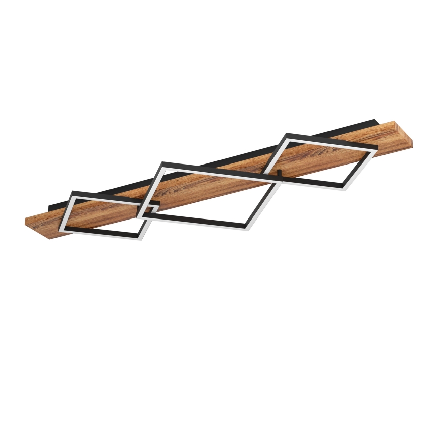 Eglo - Luminaria de techo LED 2xLED/13W/230V + LED/16W negro/marrón