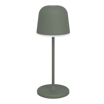 Eglo - Lámpara de mesa LED recargable, táctil y regulable para exterior LED/1,8W/5V 2500/3000/4000K 2500 mAh IP54 verde