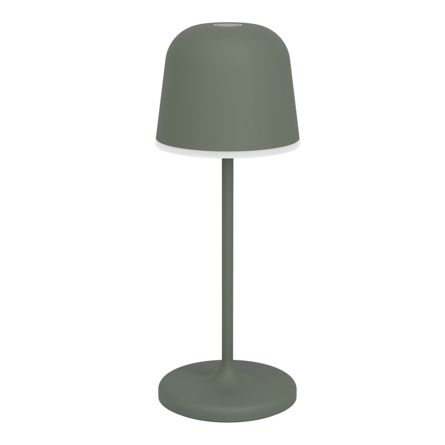 Eglo - Lámpara de mesa LED recargable, táctil y regulable para exterior LED/1,8W/5V 2500/3000/4000K 2500 mAh IP54 verde