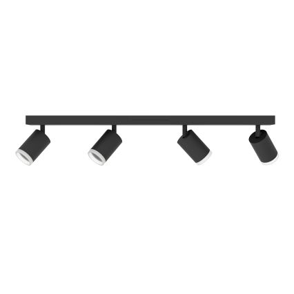 Eglo - Foco empotrable LED RGBW regulable 4xLED/3,7W/230V 2700-6500K negro