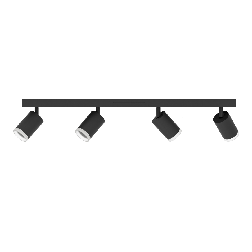 Eglo - Foco empotrable LED RGBW regulable 4xLED/3,7W/230V 2700-6500K negro