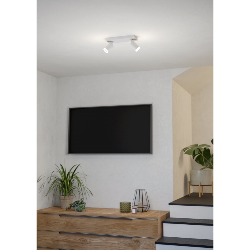 Eglo - Foco LED RGBW regulable 2xLED/3,7W/230V 2700-6500K blanco