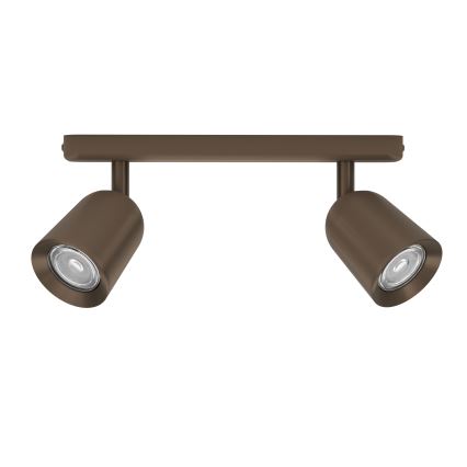 Eglo - Lámpara tipo spot 2x GU10/10W/230V, color bronce