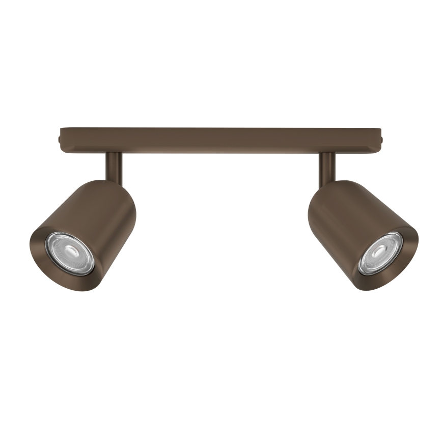 Eglo - Lámpara tipo spot 2x GU10/10W/230V, color bronce