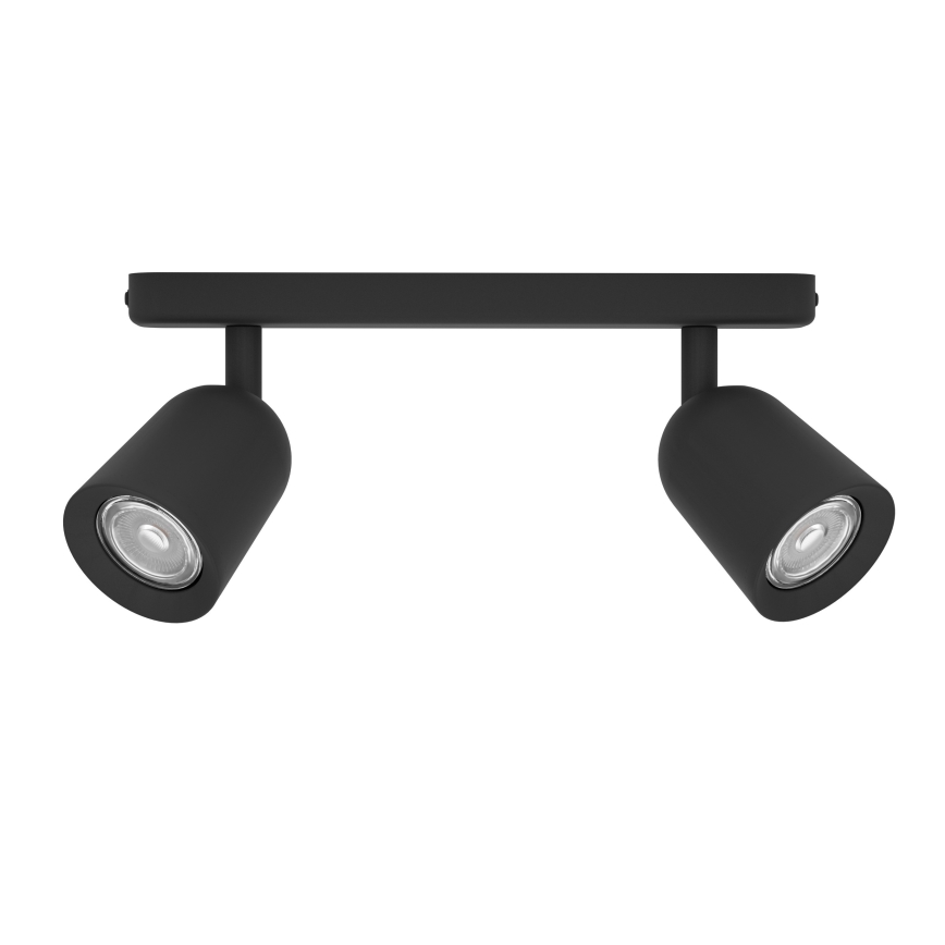 Eglo - Luminaria de focos 2xGU10/10W/230V negra