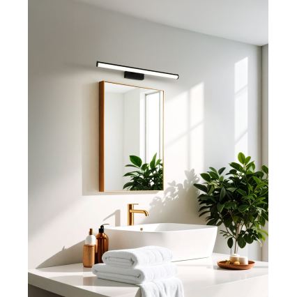 Eglo - Iluminación LED para espejo de baño LED/11W/230V 60 cm IP44 negro