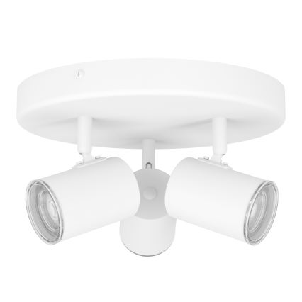 Eglo - Foco empotrable para baño 3xGU10/5W/230V IP44 blanco