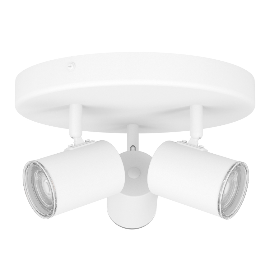 Eglo - Foco empotrable para baño 3xGU10/5W/230V IP44 blanco