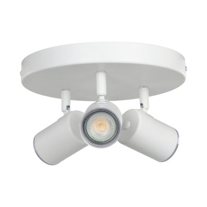 Eglo - Foco empotrable para baño 3xGU10/5W/230V IP44 blanco