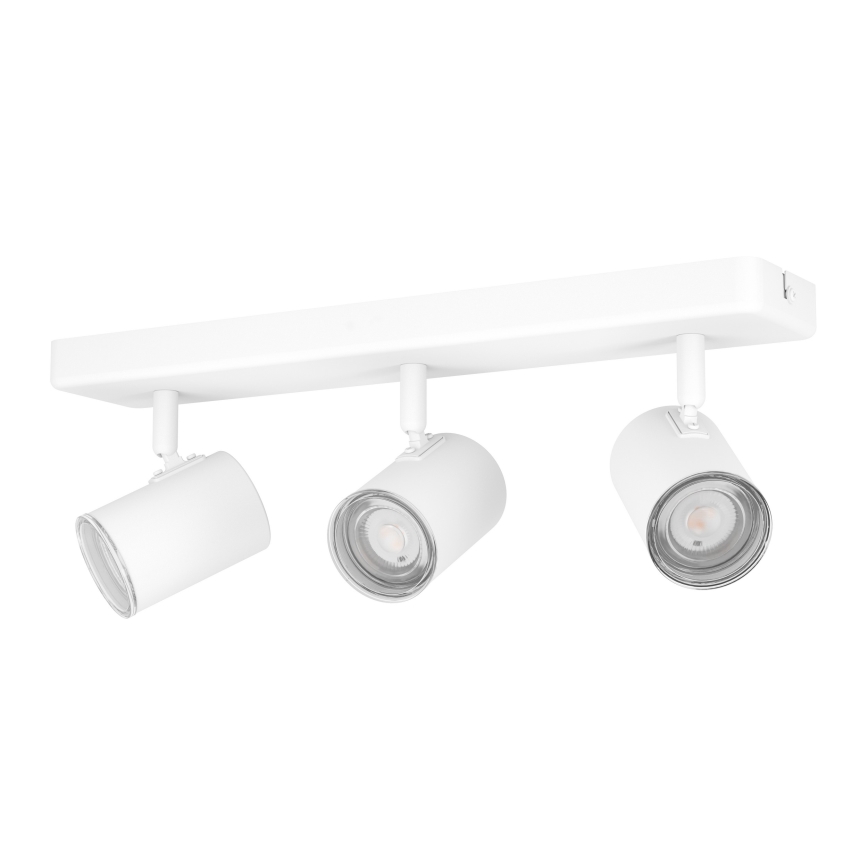 Eglo - Luminaria de focos para baño 3xGU10/5W/230V IP44 blanca