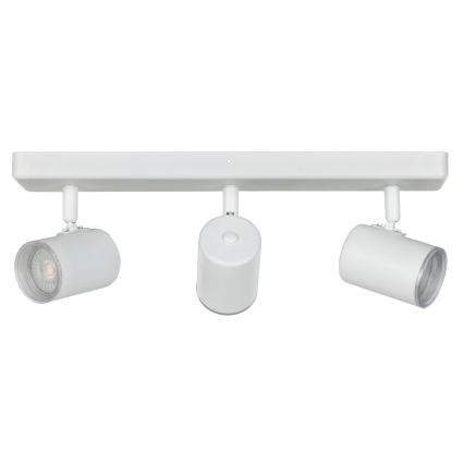 Eglo - Luminaria de focos para baño 3xGU10/5W/230V IP44 blanca