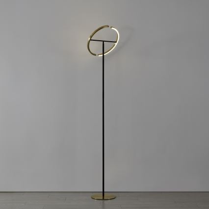 Eglo - Lámpara de pie LED regulable 2xLED/8,8W/230V dorada/negra