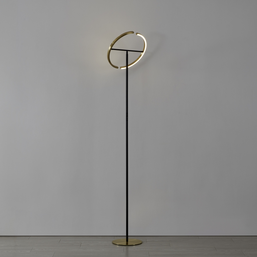 Eglo - Lámpara de pie LED regulable 2xLED/8,8W/230V dorada/negra