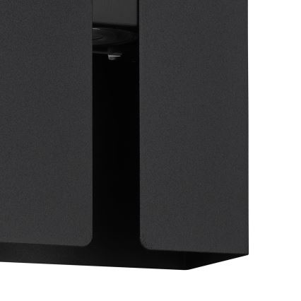 Eglo - Aplique de pared exterior LED 2xLED/4W/230V 2700/4000/6000K. IP44 negro