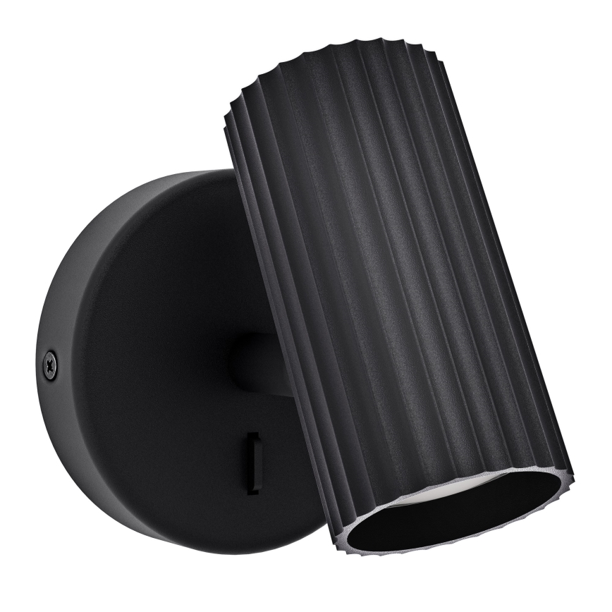 Eglo - Foco de pared orientable 1xGU10/5W/230V negro