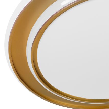 Eglo - Lámpara LED de techo 24 W/230 V, Ø 40 cm, dorada