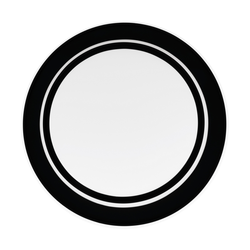 Eglo - Lámpara de techo LED, 24W/230V, Ø 40 cm, negra