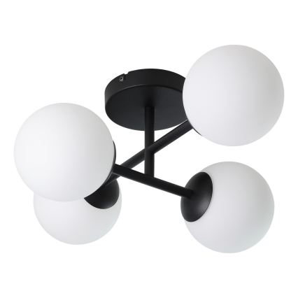 Eglo - Lámpara de techo LED para baño, de montaje en superficie, 4xG9/4,2W/230V IP44, negro