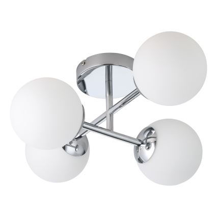 Eglo - Plafón LED de superficie para baño 4xG9/4,2W/230V IP44 cromo brillante