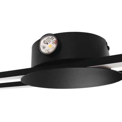 Eglo - Aplique de pared LED/20W/230V + LED/0,91W negro