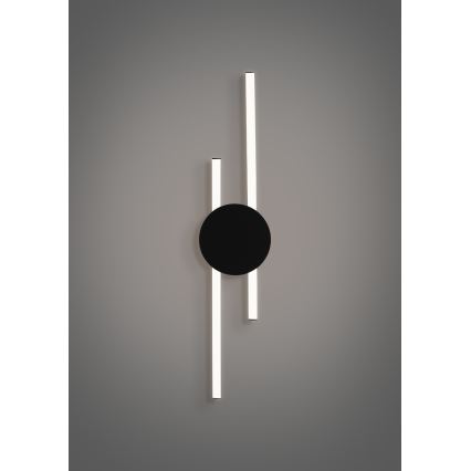 Eglo - Aplique de pared LED/20W/230V + LED/0,91W negro
