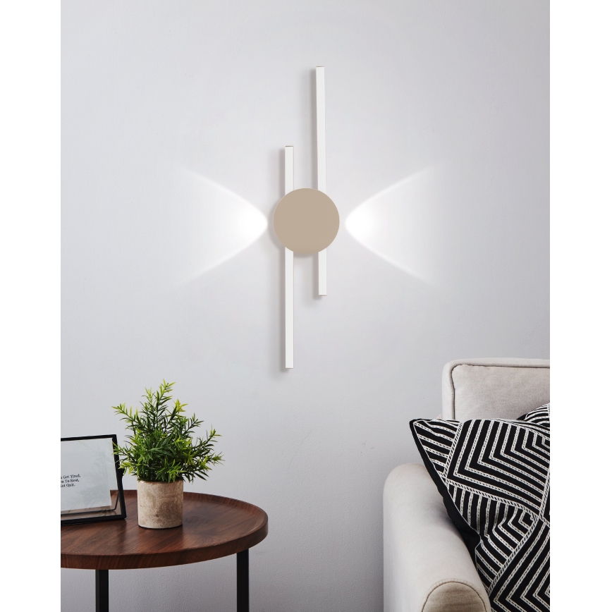 Eglo - Aplique de pared LED/20W/230V + LED/0,91W beige