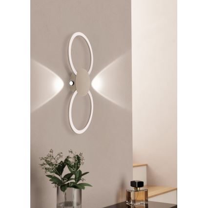 Eglo - Aplique de pared LED/20W/230V + LED/0,91W beige