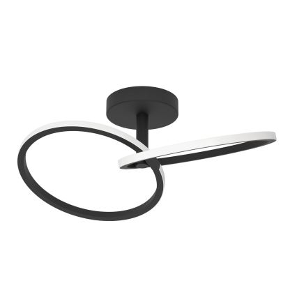 Eglo - Plafón LED de techo LED/12W/230V 2700/4000/6500K negro