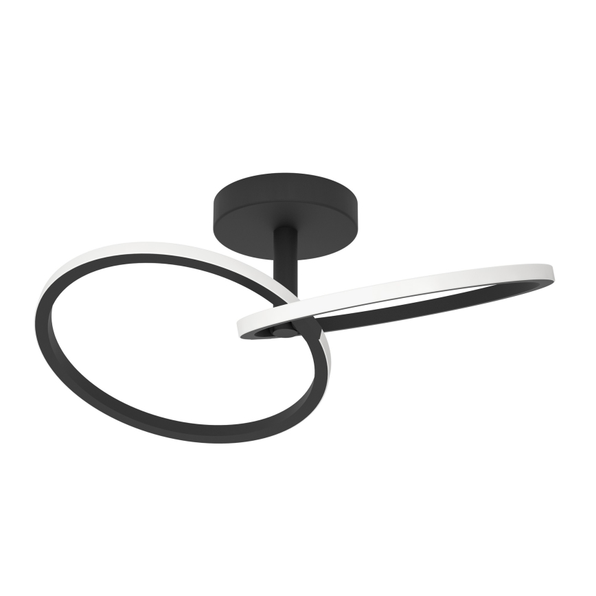 Eglo - Plafón LED de techo LED/12W/230V 2700/4000/6500K negro