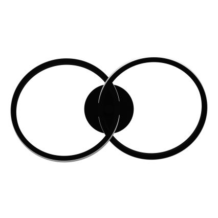 Eglo - Plafón LED de techo LED/12W/230V 2700/4000/6500K negro