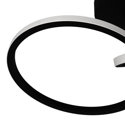Eglo - Plafón LED de techo LED/12W/230V 2700/4000/6500K negro