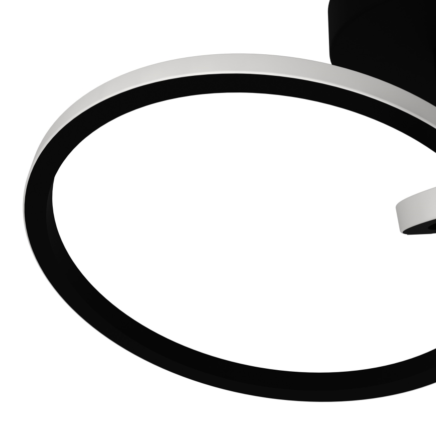 Eglo - Plafón LED de techo LED/12W/230V 2700/4000/6500K negro