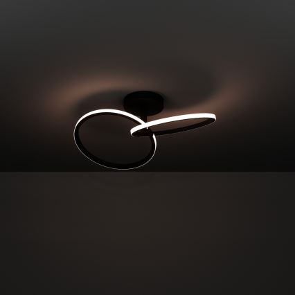 Eglo - Plafón LED de techo LED/12W/230V 2700/4000/6500K negro