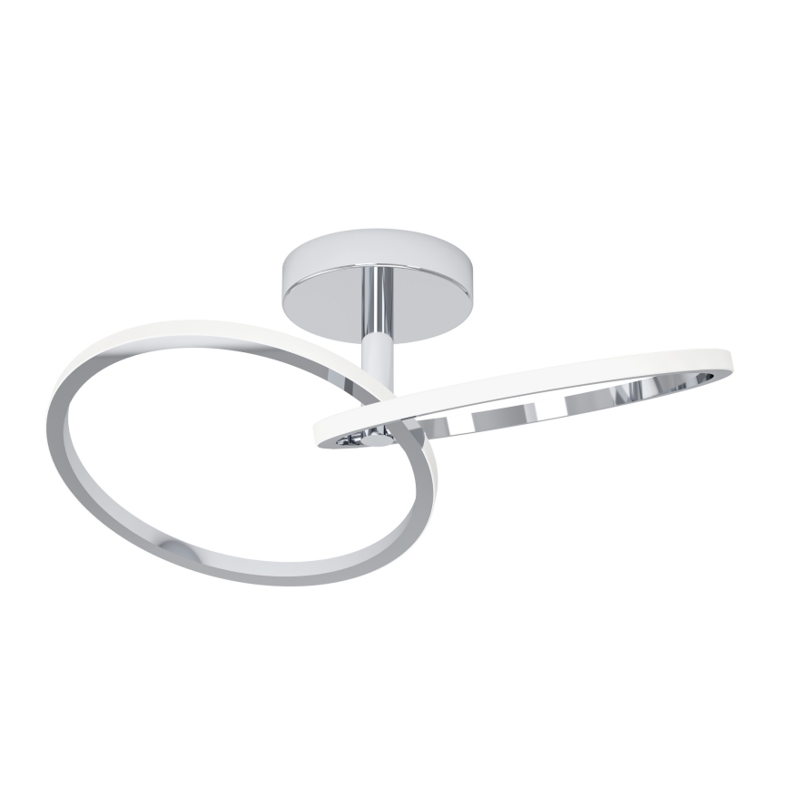 Eglo - Plafón LED 12W, 230V, 2700/4000/6500K, cromo brillante