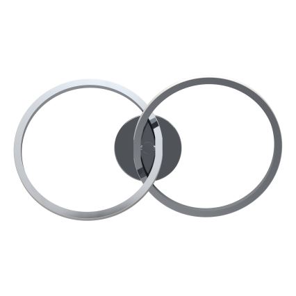 Eglo - Plafón LED 12W, 230V, 2700/4000/6500K, cromo brillante