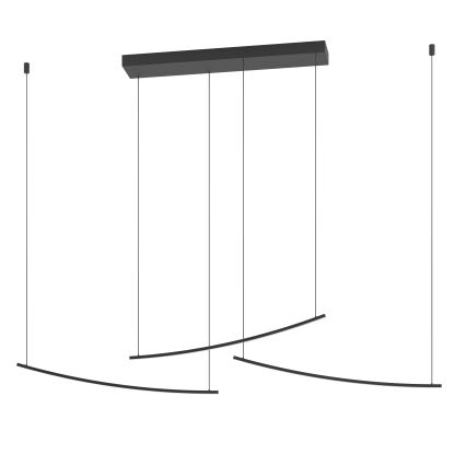 Eglo - Lámpara colgante LED regulable con cable LED/22W/230V 2700/4000/6500K negra