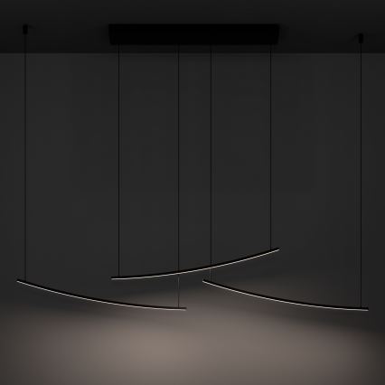 Eglo - Lámpara colgante LED regulable con cable LED/22W/230V 2700/4000/6500K negra